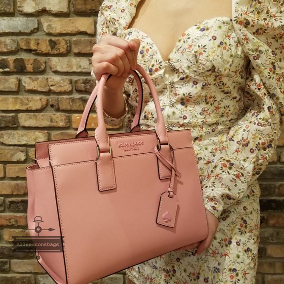 Monotone Pink Kate Spade Cameron Satchel Medium - Picture 4 of 8